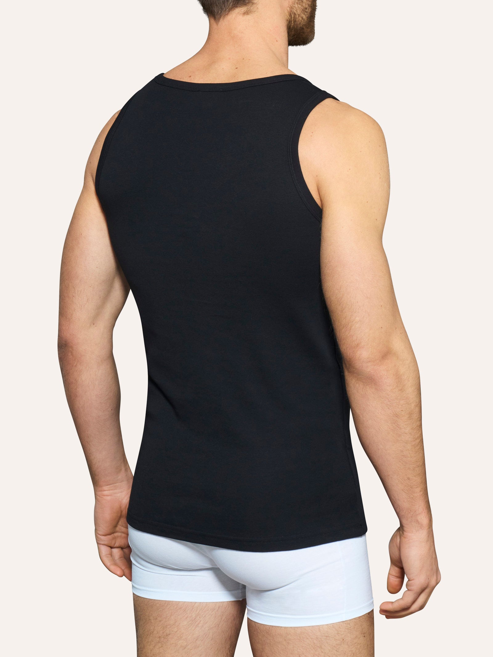 Ragno Thermo Cotton canottiera spalla larga Nero