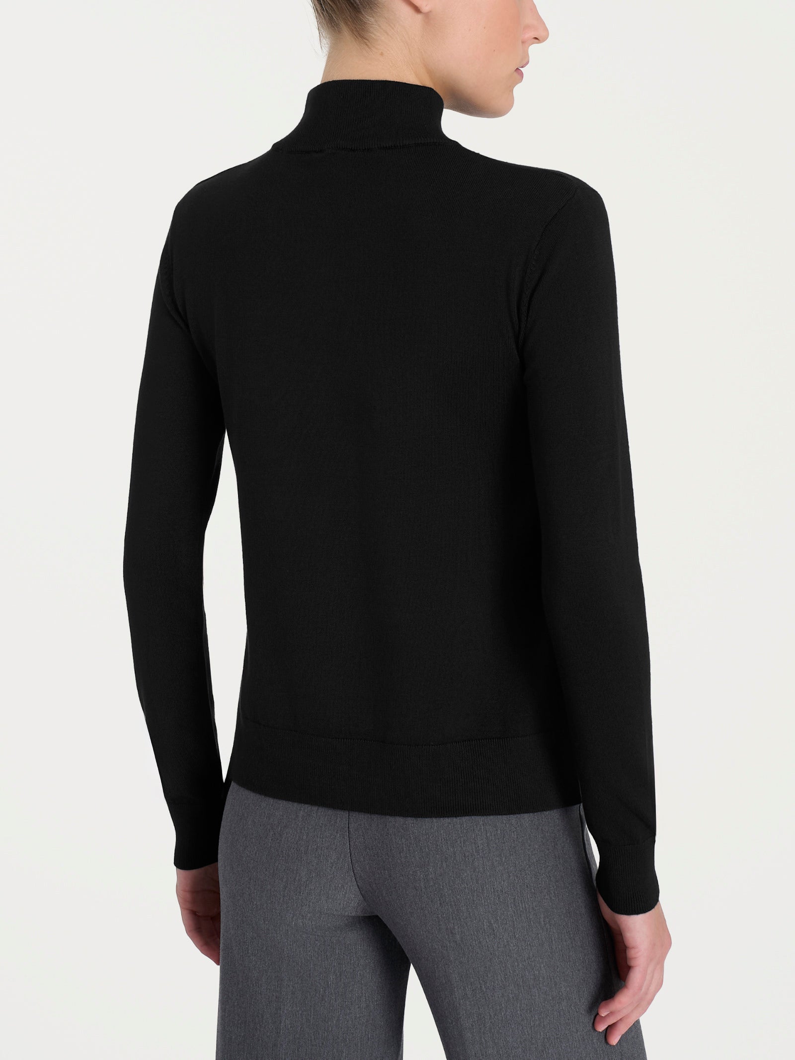 Ragno Four Seasons maglia lupetto viscosa donna nera