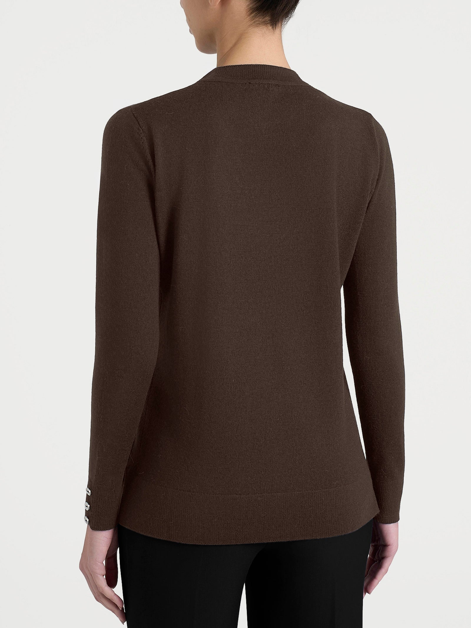 Ragno Merino Soft Maglia girocollo lana Chocolate Torte