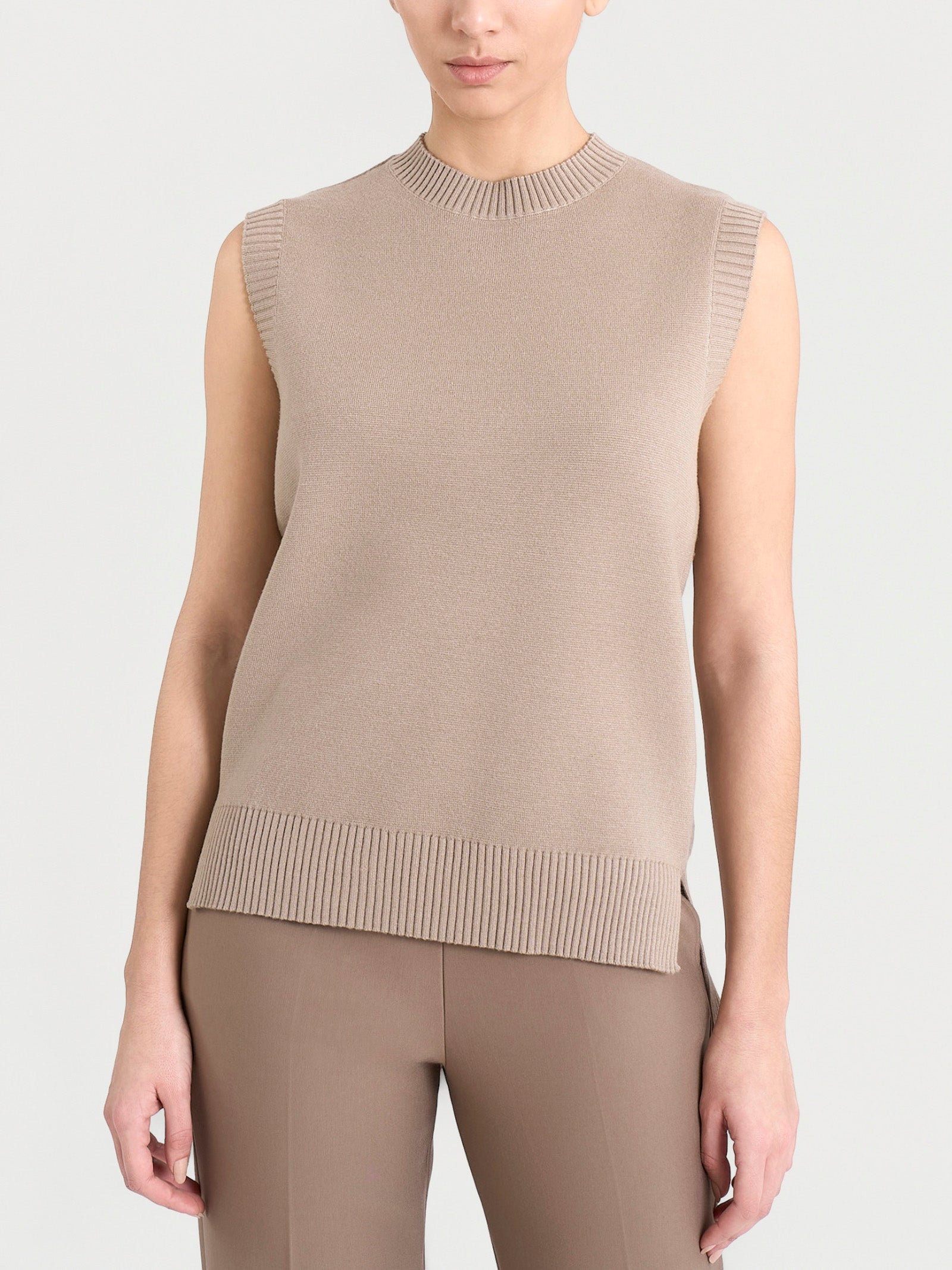 Ragno Super Soft Maglia Smanicata Cammello viscosa