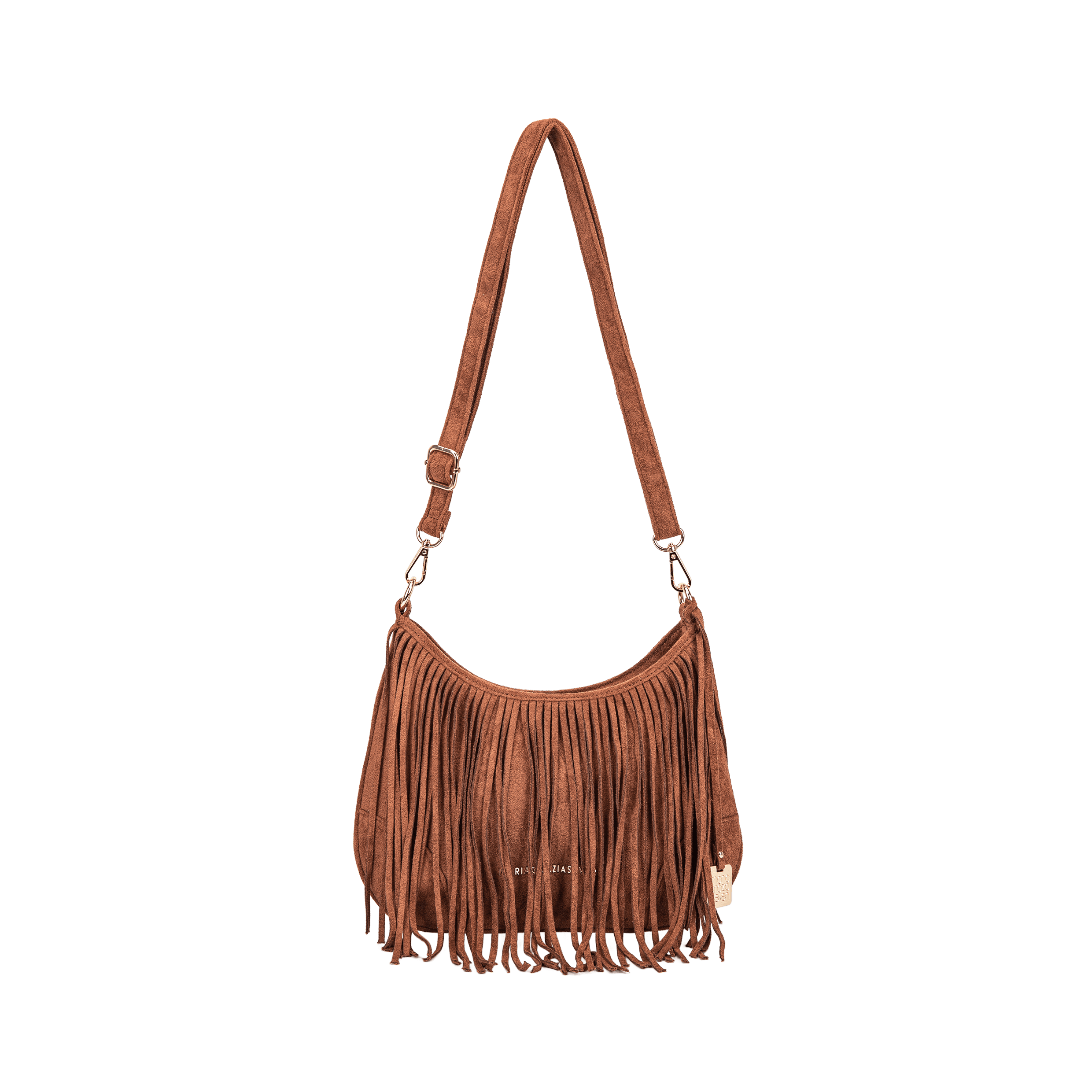 Maria Grazia Severi SSD25553 borsa frange marrone tracolla