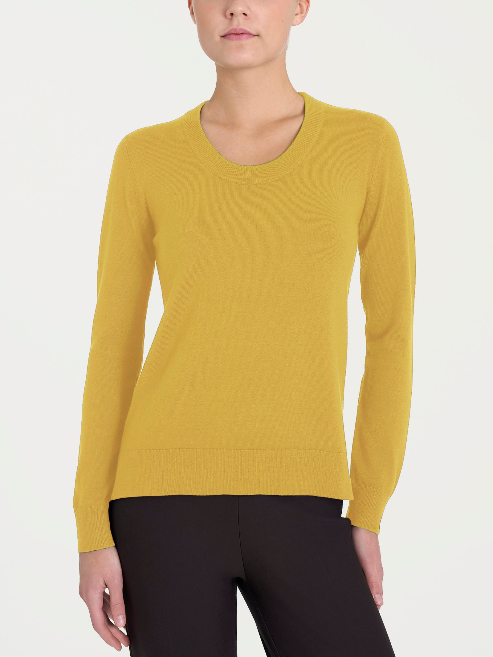 Ragno Four Seasons maglia scollo madonna oil yellow viscosa