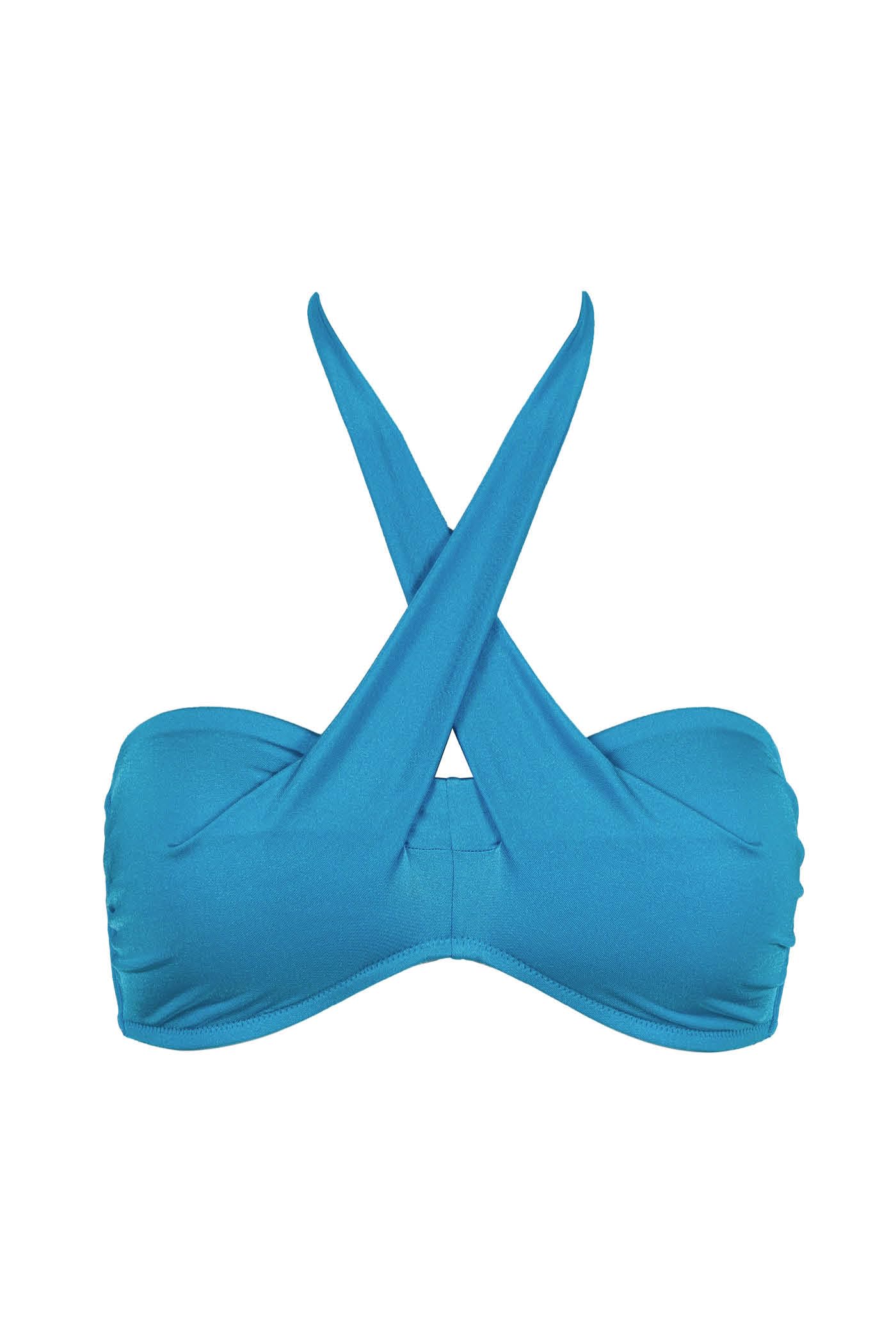 Goldenpoint Tinta Unita fascia rigida incrocio top bikini taglia 4B