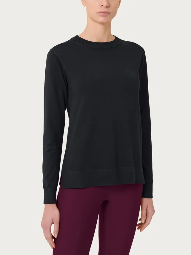 Ragno Four Seasons Girocollo maglia Nero misto viscosa