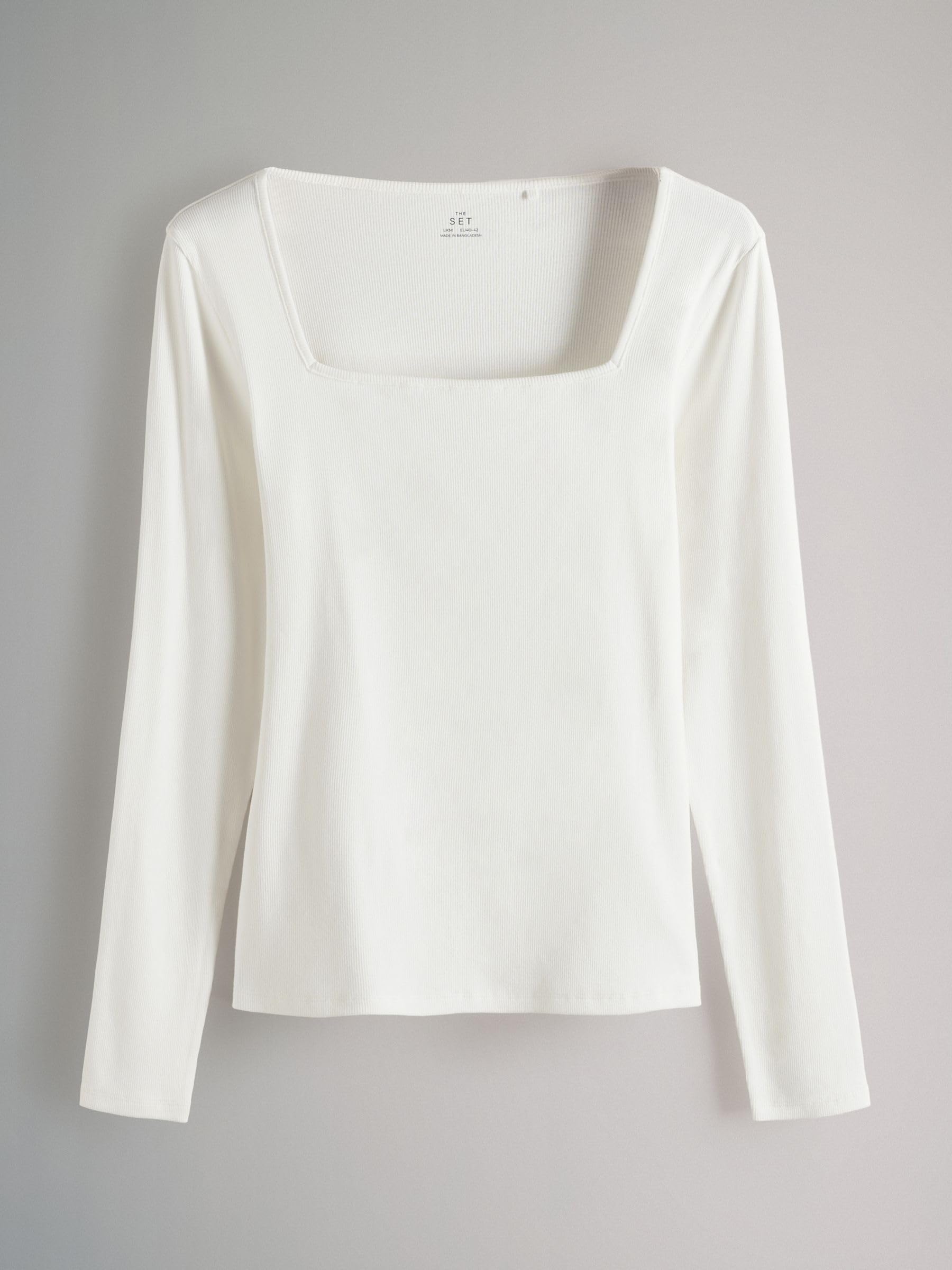 Geo Next The Set maglia coste manica lunga scollo quadrato 4 pezzi