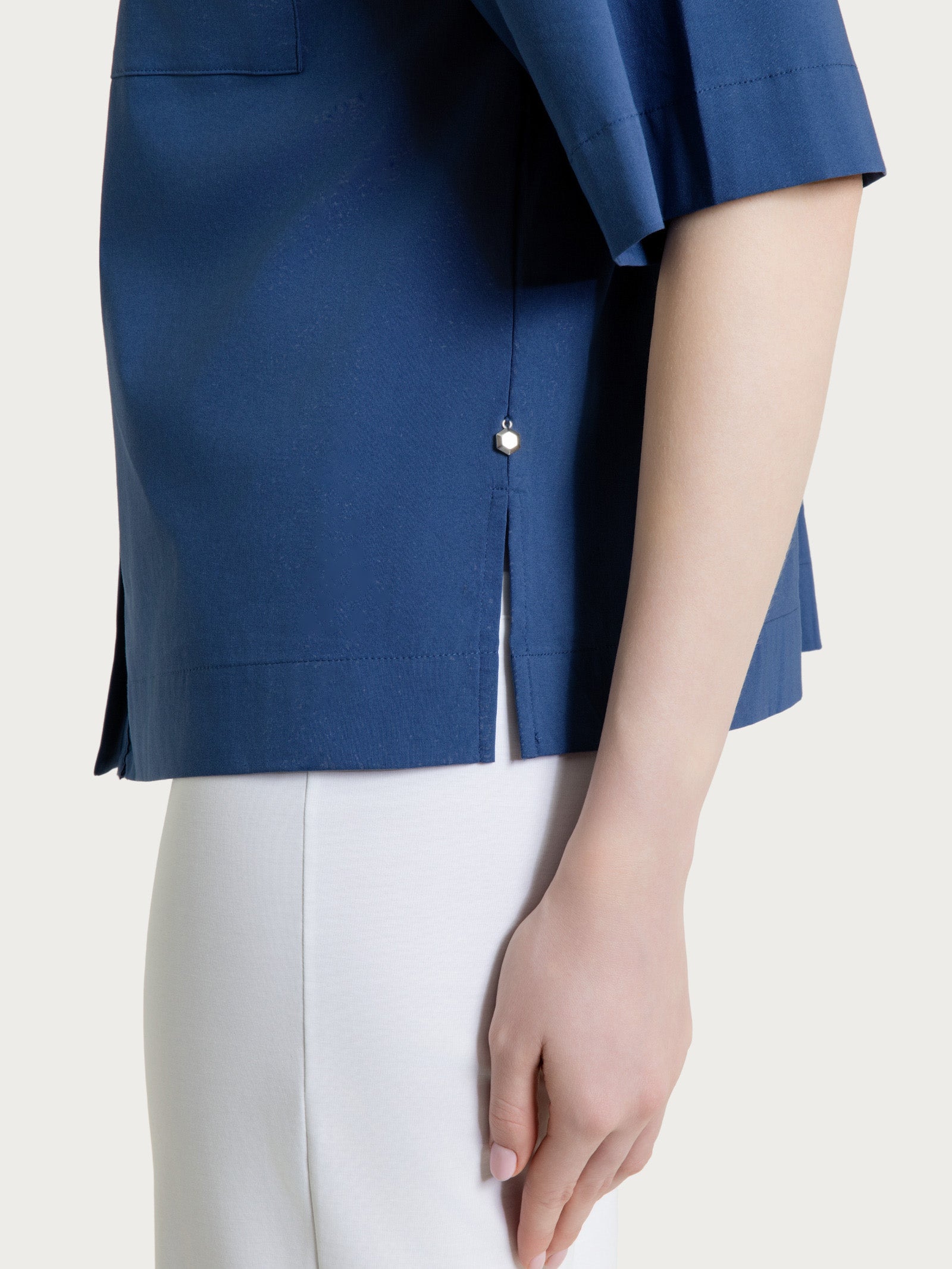 Ragno Super Fresh camicia manica corta oceana con tasche