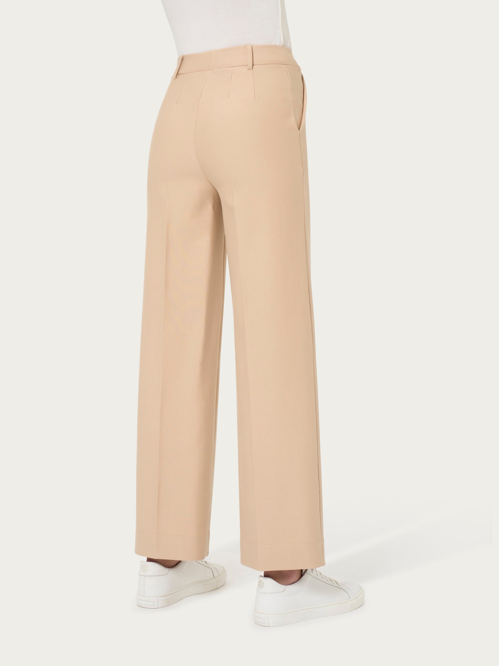 Ragno Compact Pantalone ampio caviglia wide leg Irish Cream