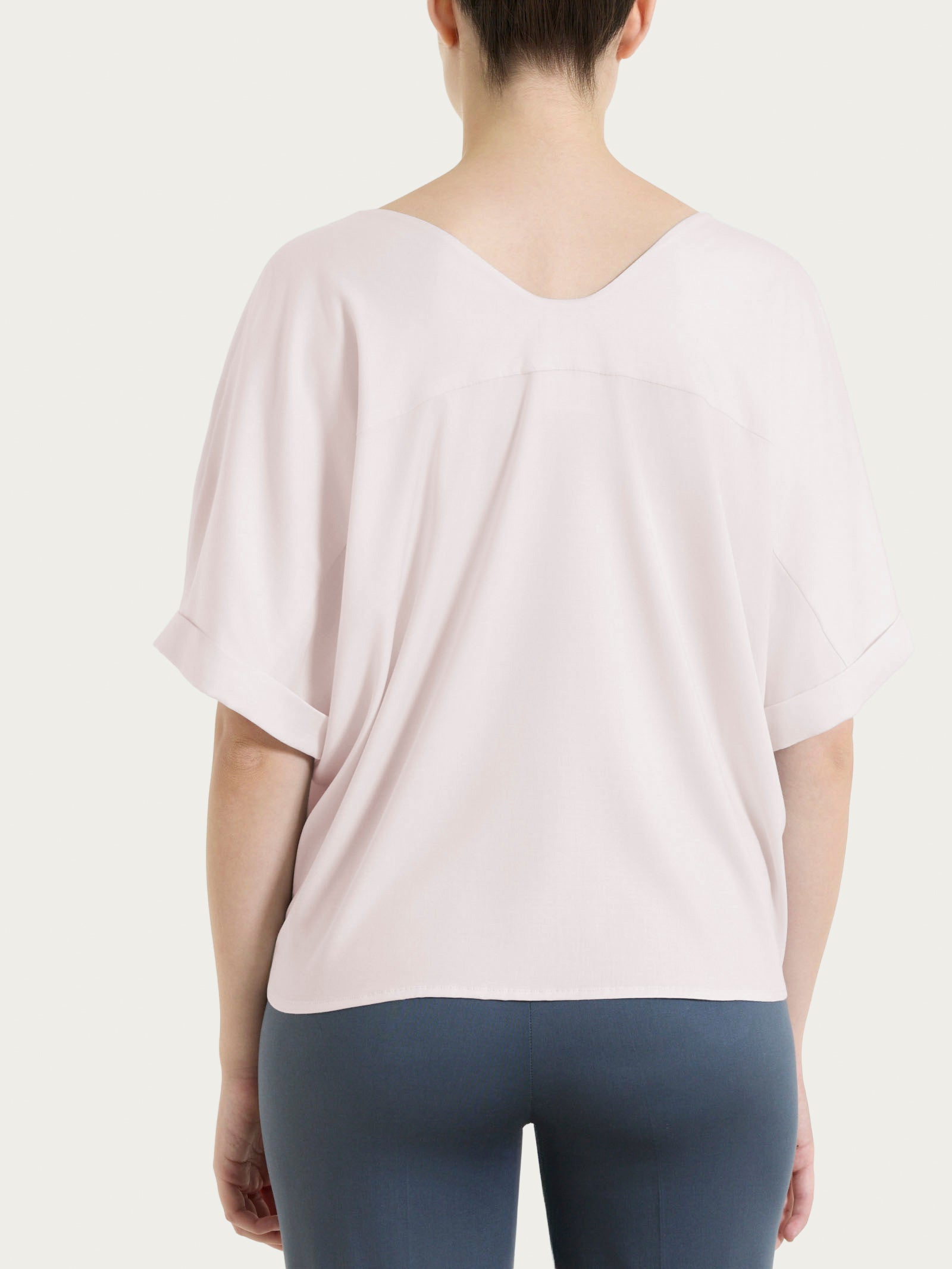 Ragno Blusa Manica Kimono Voile Stretch Hushed Violet rosa