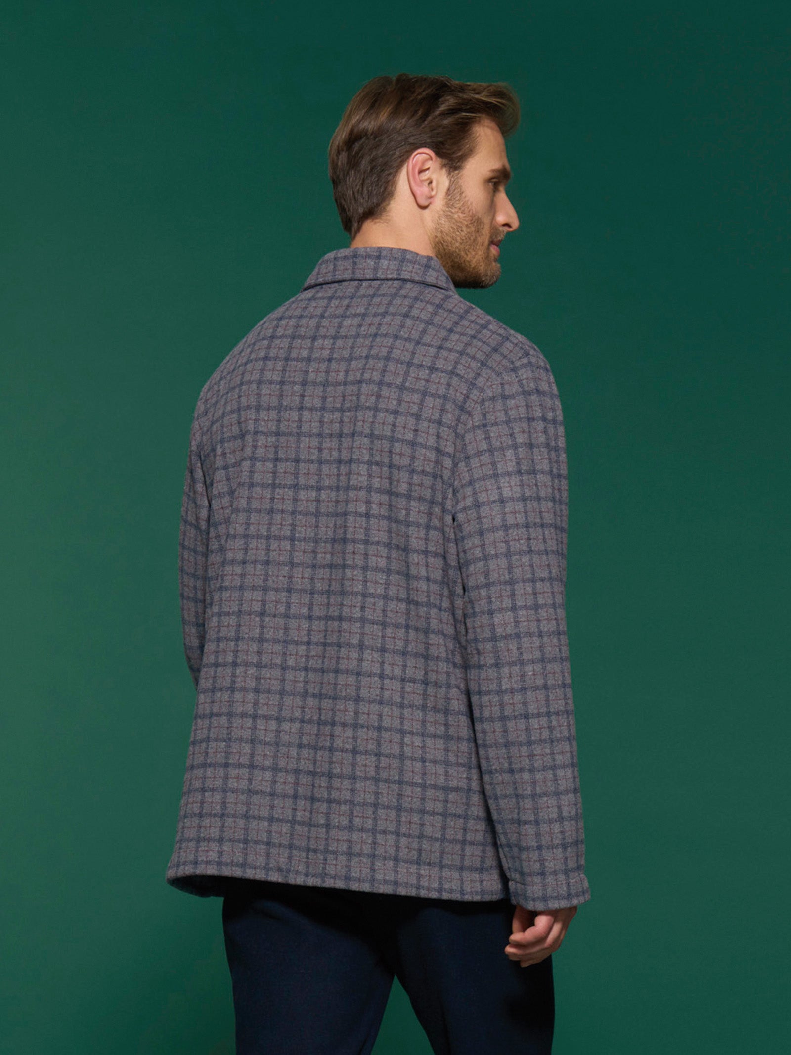 Ragno Jersey Cotone Giacca da Camera Uomo Grigio Pile Zip