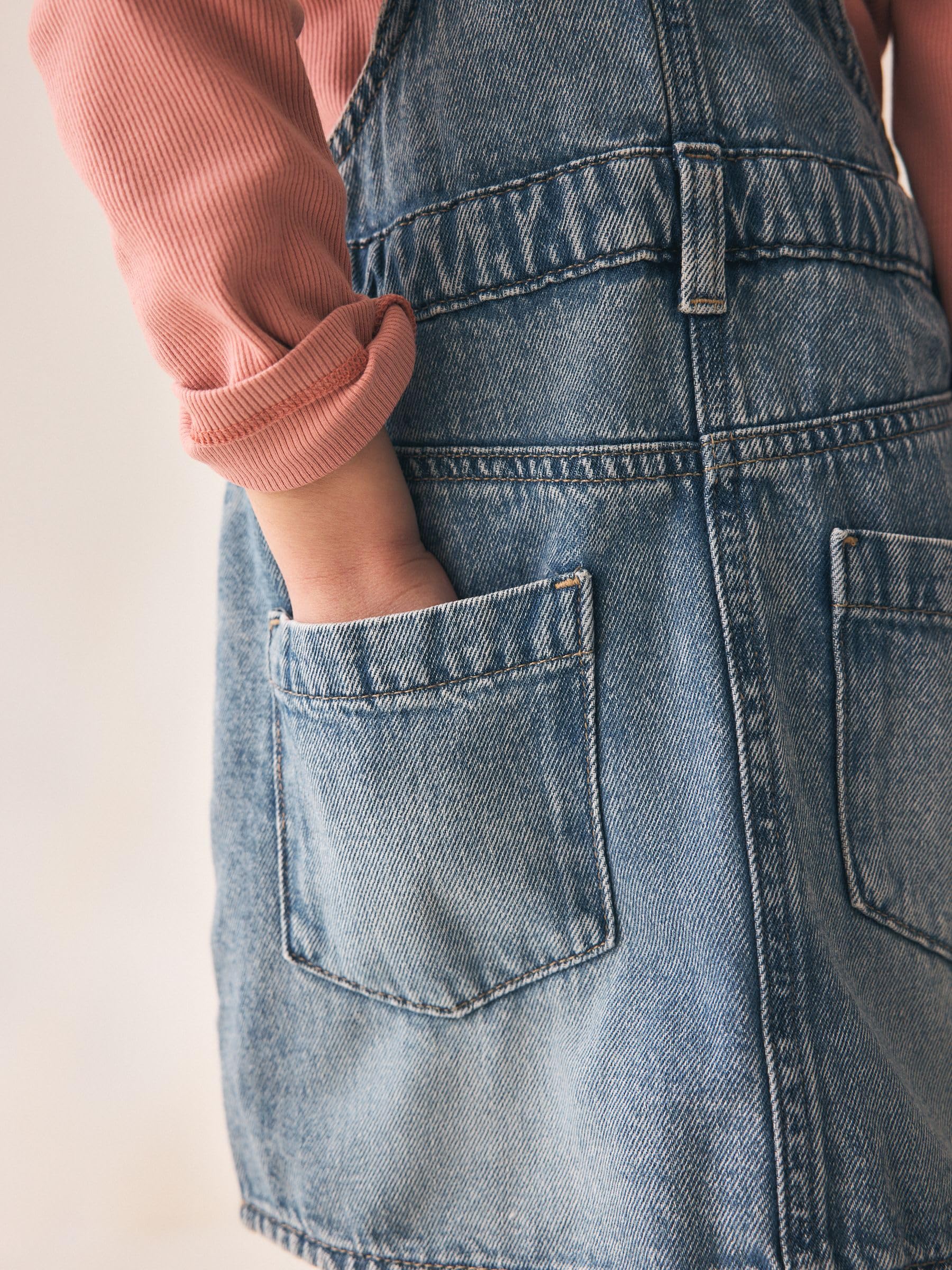 Next scamiciato bambina denim 98 regolabile