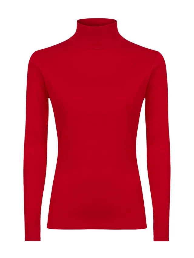 Ragno Thermo Cotton Lupetto Cotone Rosso Manica Lunga