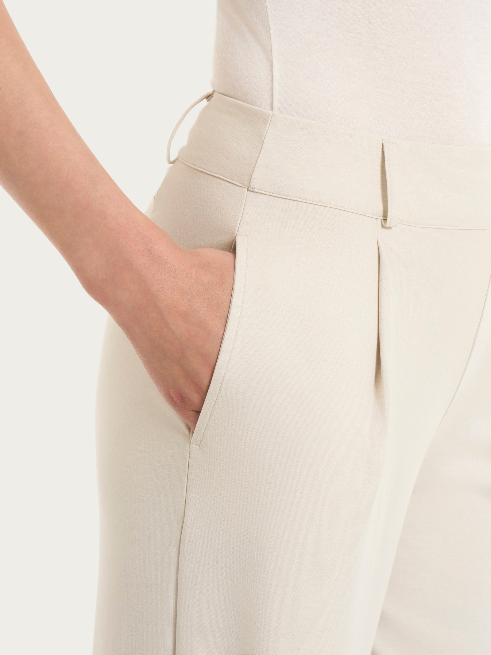 Ragno Compact Light pantalone a carota con tasche Champignon tapered