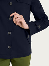 Ragno Satin Power Trench Corto Bleu idrorepellente