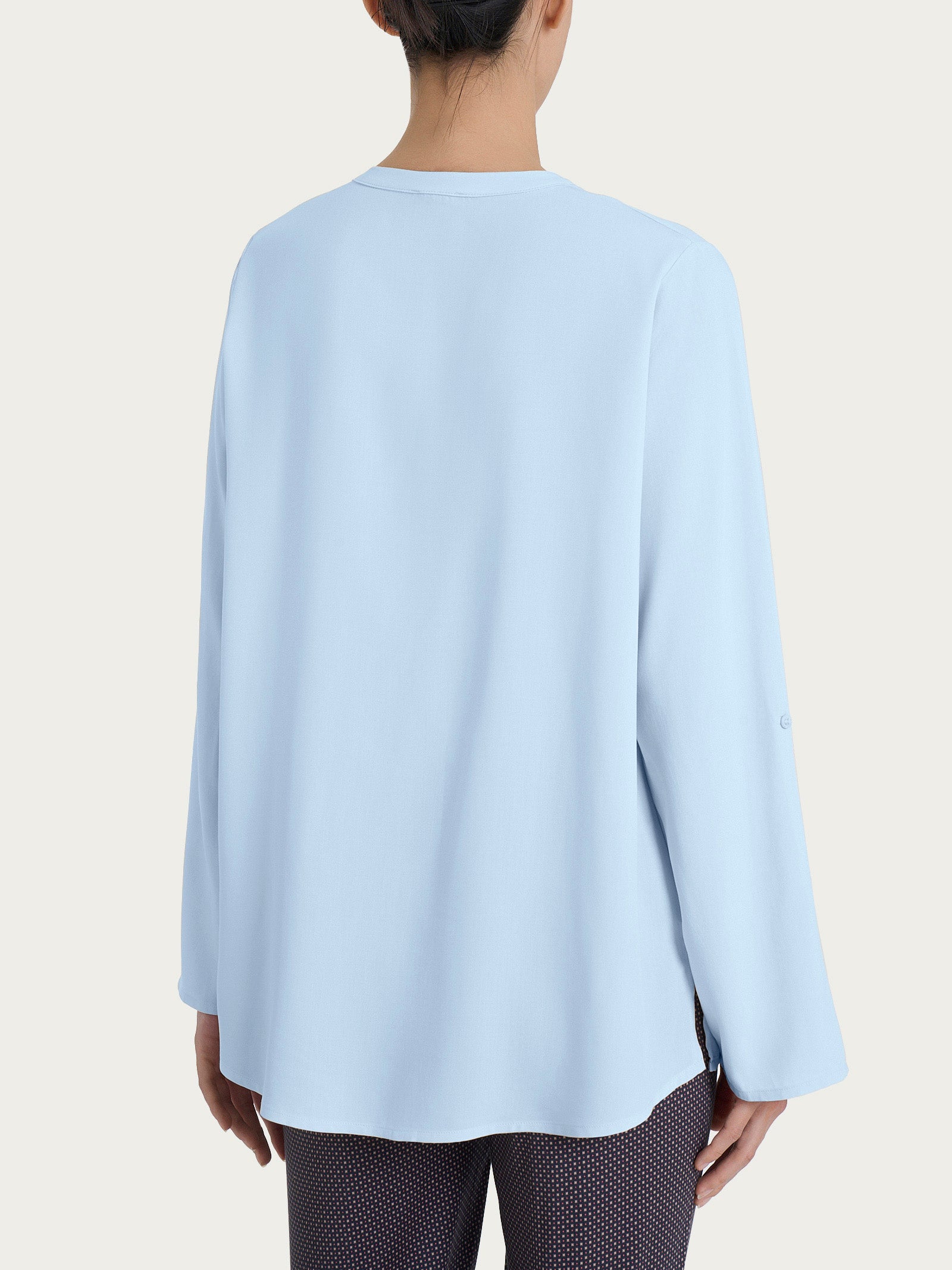 Ragno EcoSeta camicia coreana manica lunga skyway