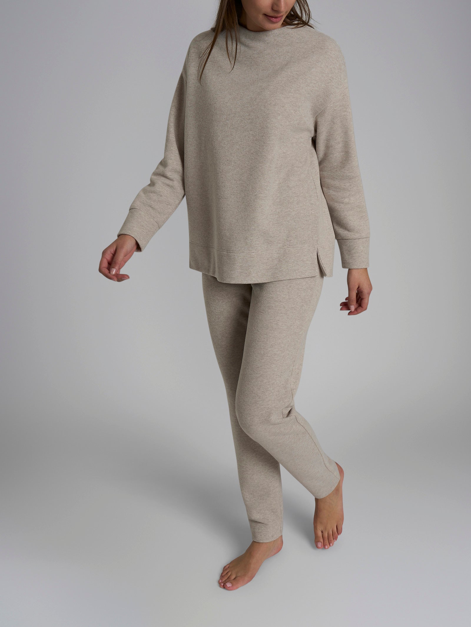 Ragno Sweet Emotion Pigiama collo vulcano Cement cotone