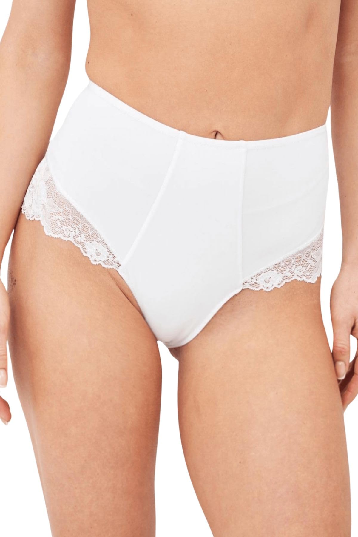 Lady C Guaina Vita Alta Pizzo Slip Modellante Nero pancia piatta