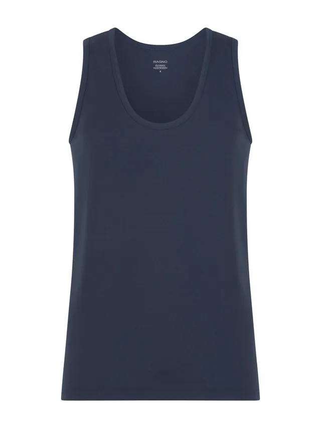 Ragno Dynamic canottiera uomo cotone Bleu Bipack 2 pezzi