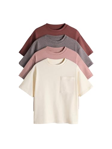 Geo Next The Set T-shirt Ragazzo Oversize Tasca 4 Pezzi
