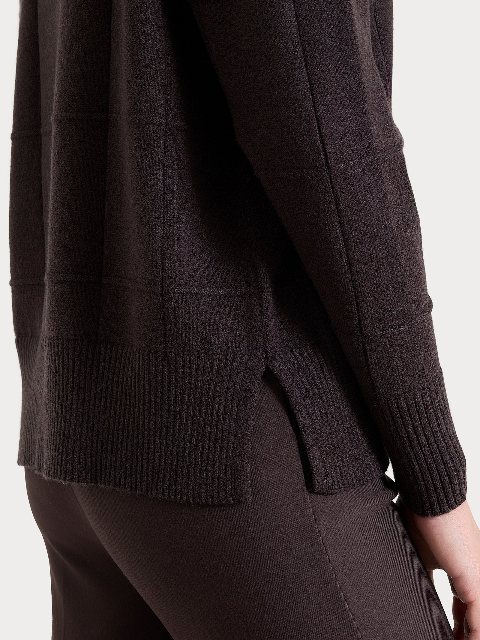 Ragno Super Soft Maglia Girocollo Check Maglia Chocolate Torte