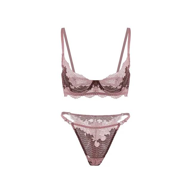 Maria Grazia Severi Floral Lace set pizzo viola