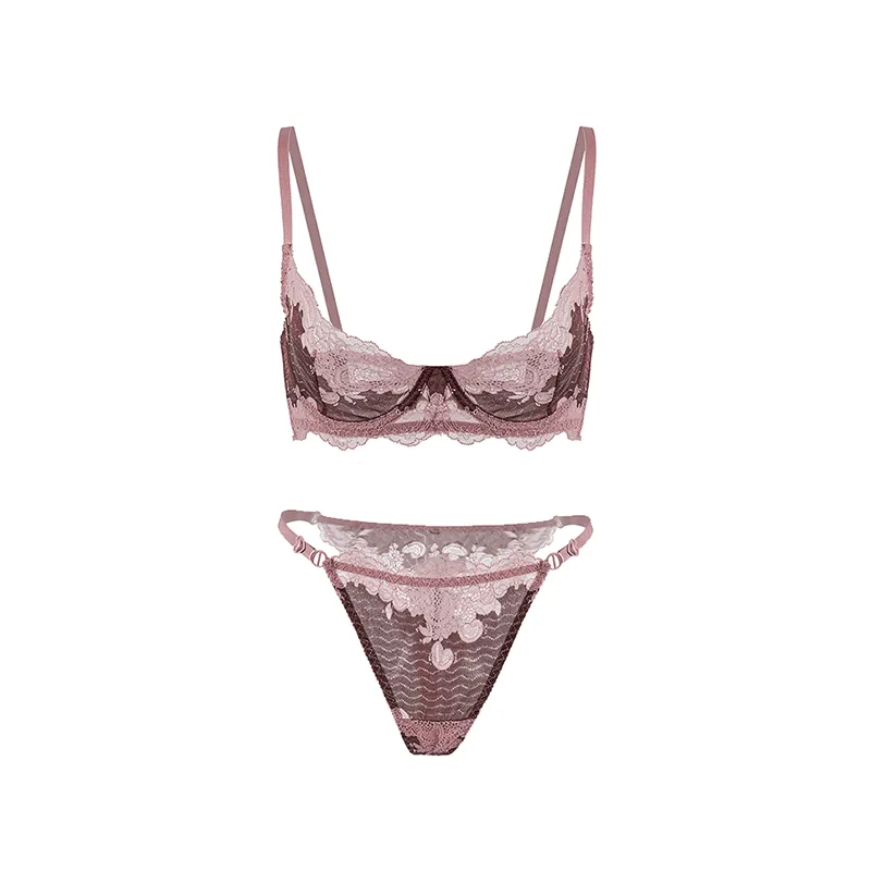 Maria Grazia Severi Floral Lace set pizzo viola
