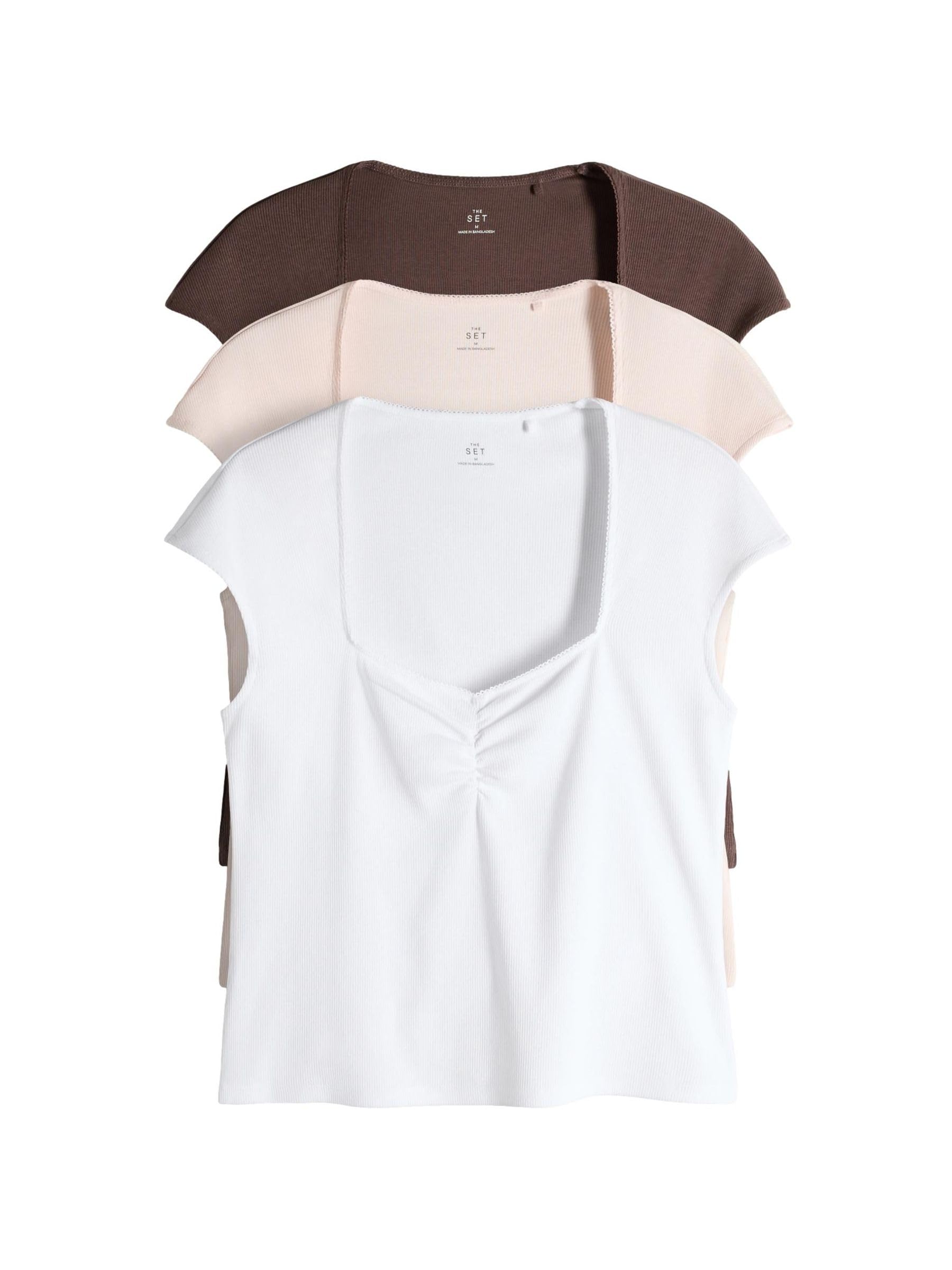 Geo Next The Set T-Shirt Arricciate taglia M 3 pezzi comoda