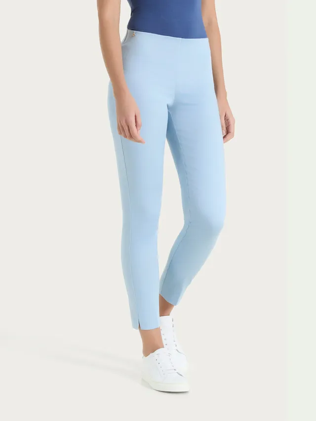 Ragno Satin Power Pantaloni Capri Dusty Blue skinny
