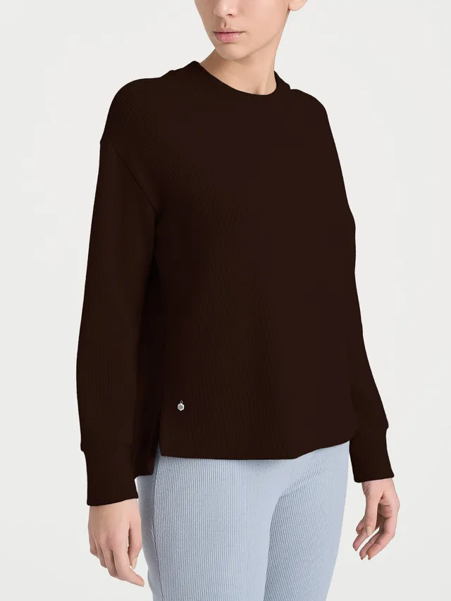 Ragno Relaxed Wardrobe Felpa Girocollo Velvet Chocolate Torte over
