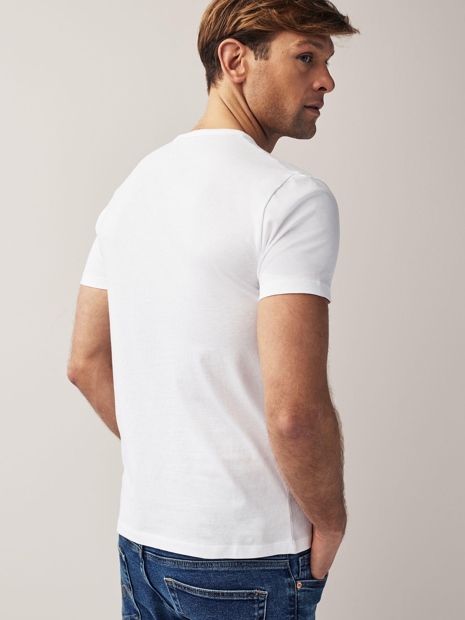Next Slim T-Shirt Uomo 2 Pezzi XXL 100% Cotone