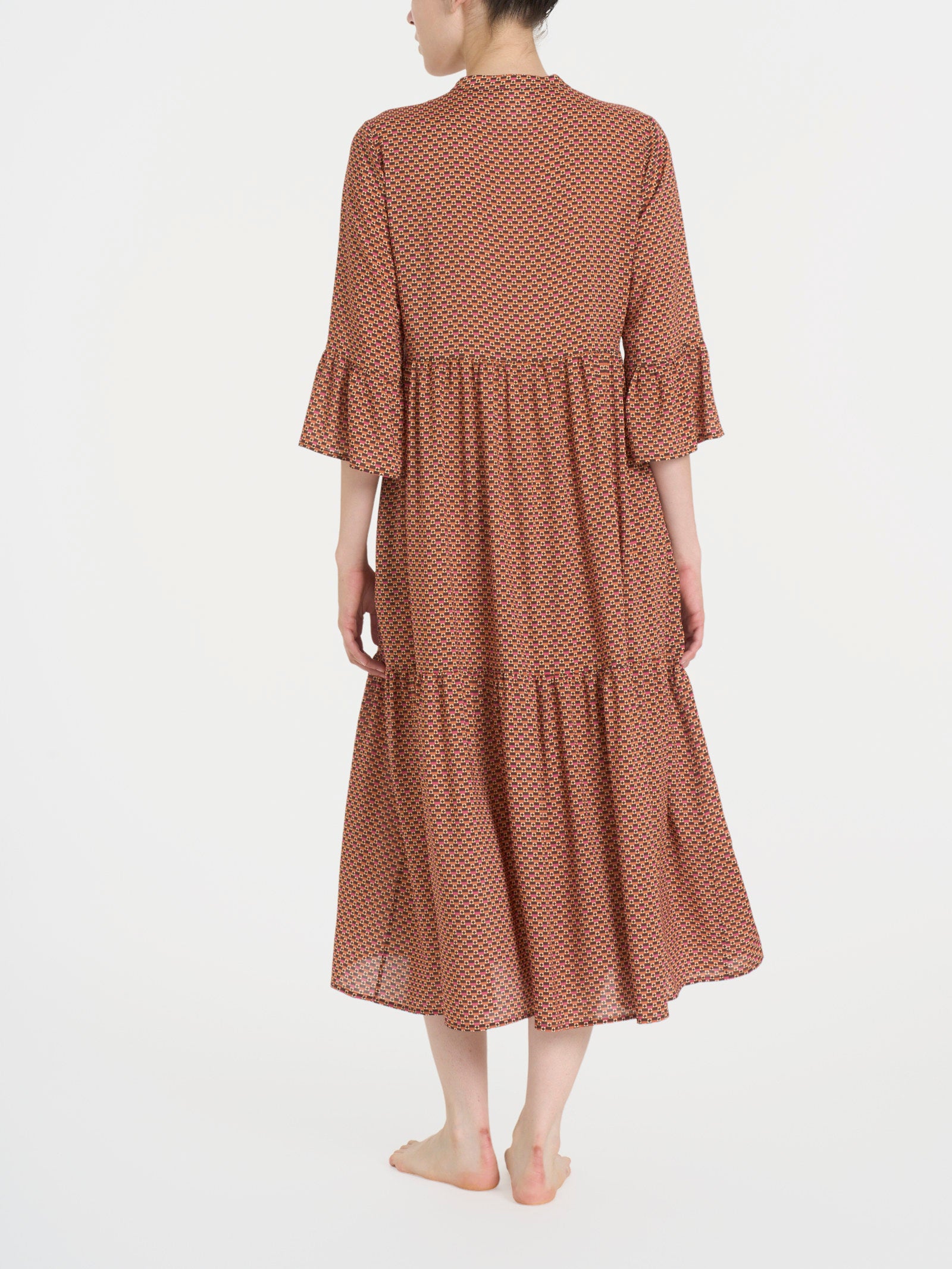 Ragno EcoSeta Abito lungo donna Spice Route manica 3/4