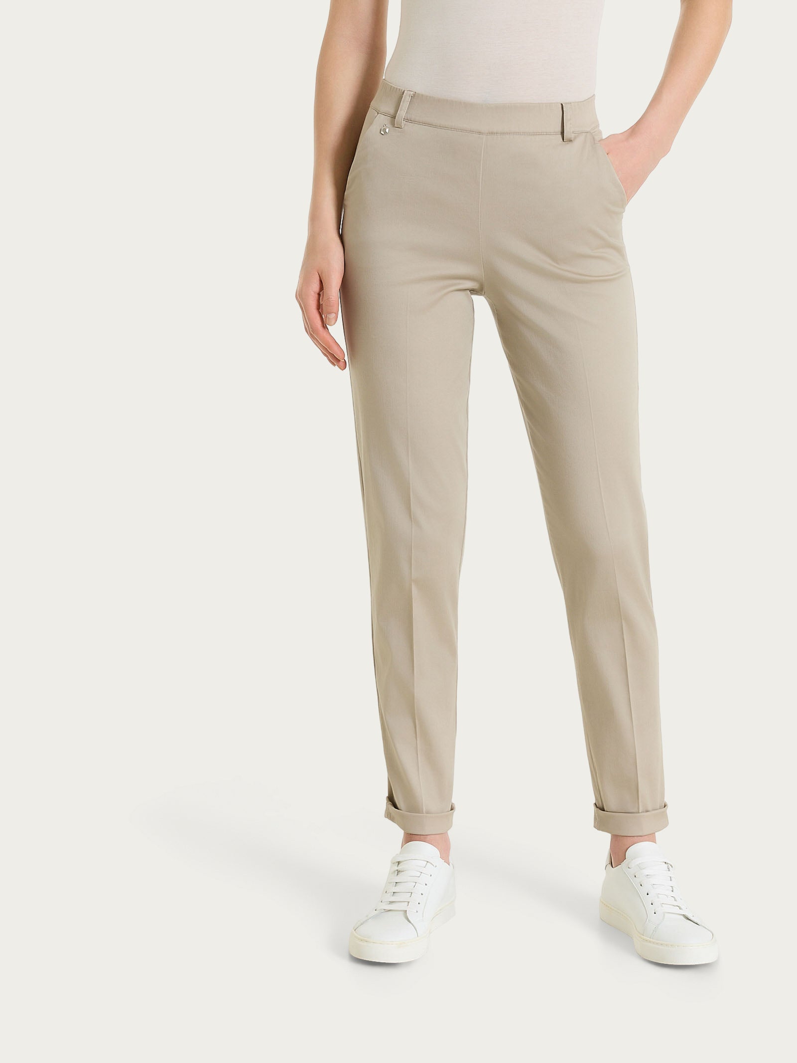 Ragno Satin Power Pantalone Chino Slim Crockery cotone