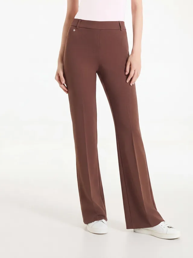 Ragno Satin Power Pantalone Flare Cappuccino con Spacco
