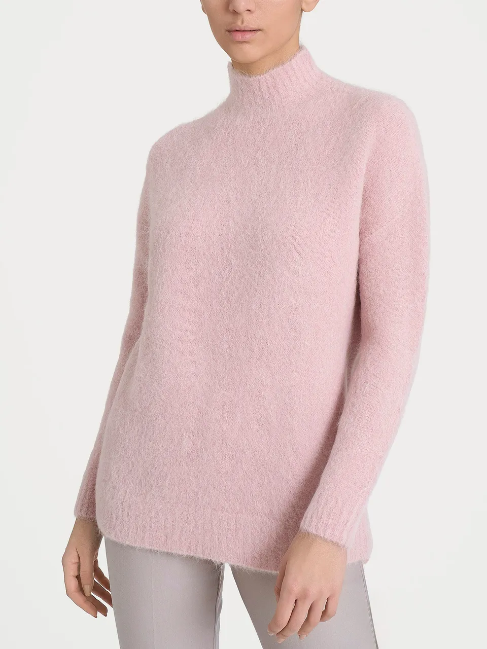 Ragno Merino Soft Lupetto maglia rosa misto alpaca