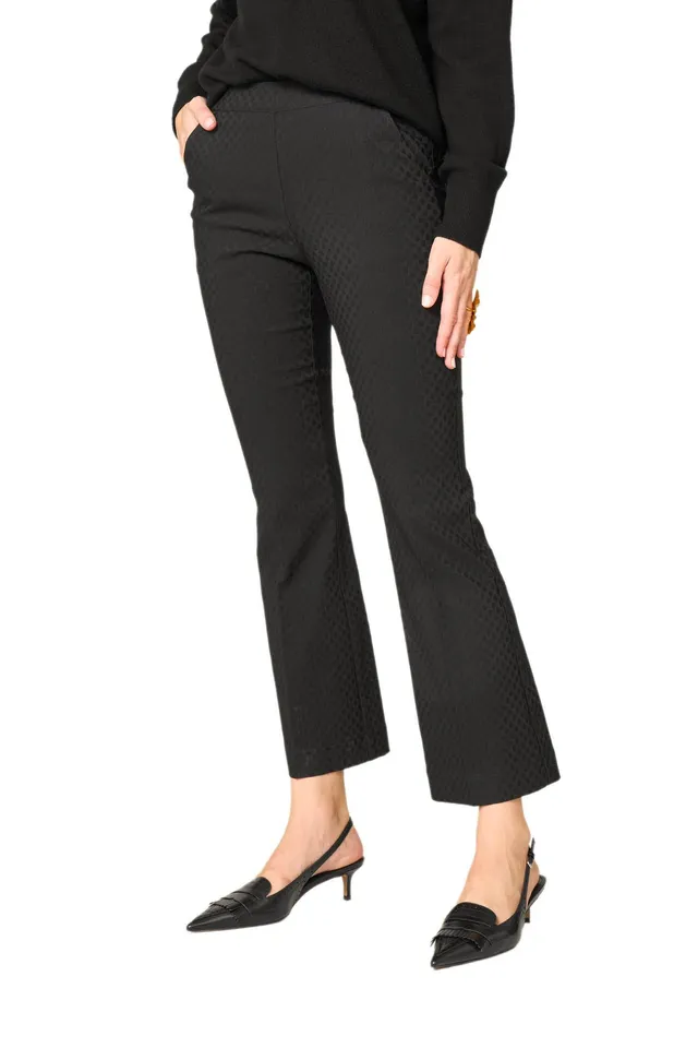 Goldenpoint Kick Flare pantaloni pois viscosa con tasche