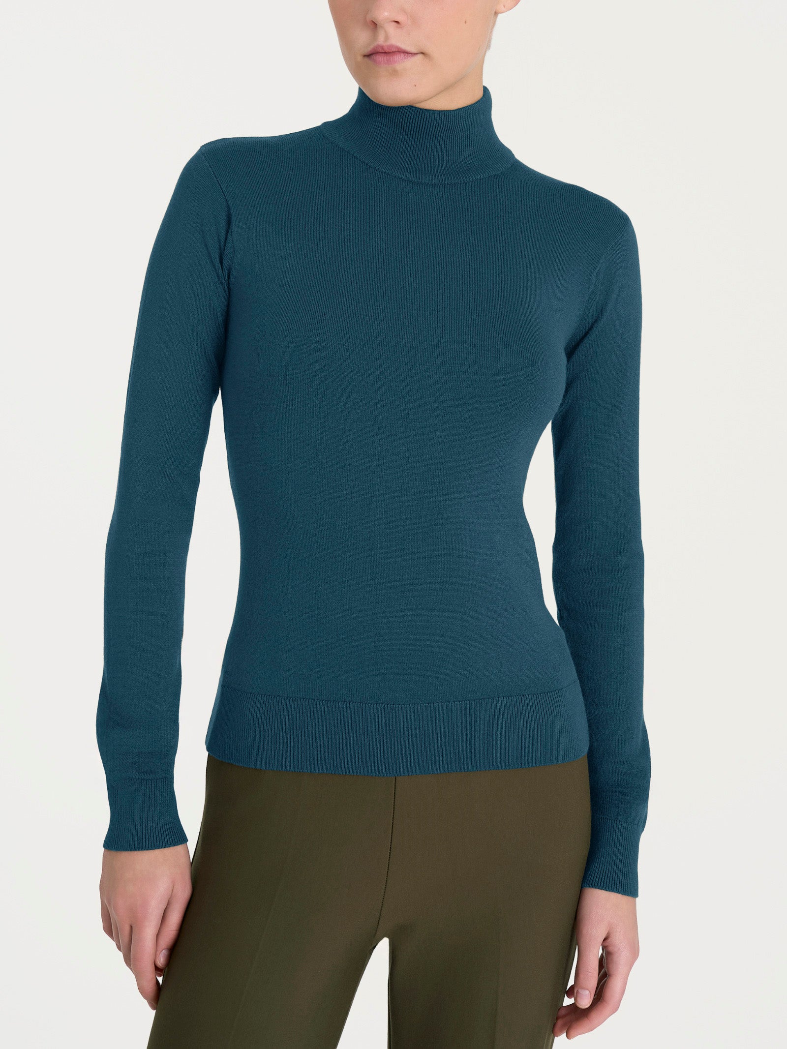 Ragno Four Seasons lupetto viscosa blu skinny