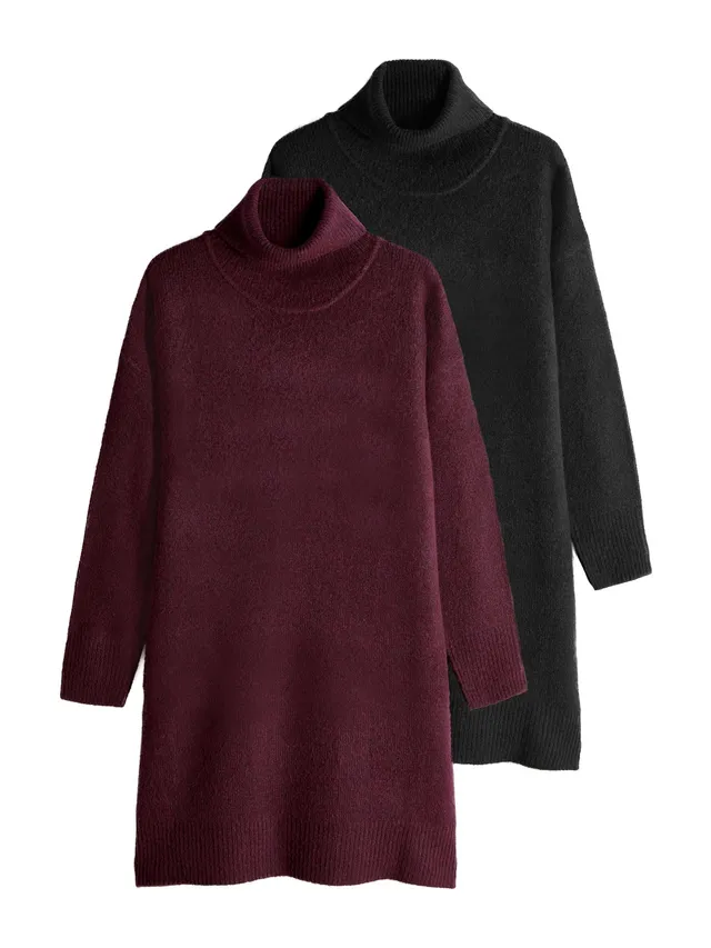 Geo Next The Set Abito Maglia Collo Alto 2 Pezzi Invernale
