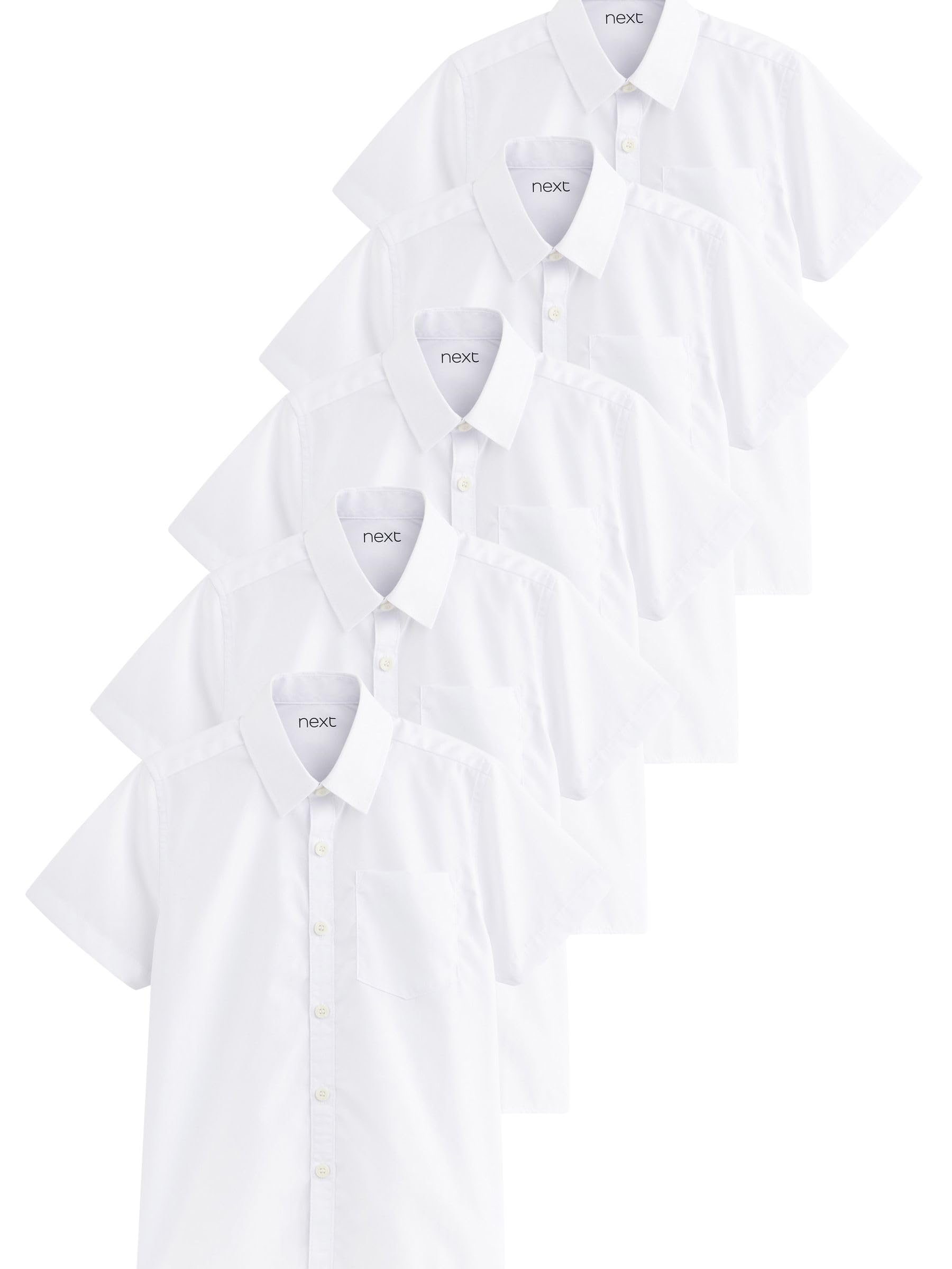 NEXT Camicie Scuola Maniche Corte Bambino 5 Pezzi 128