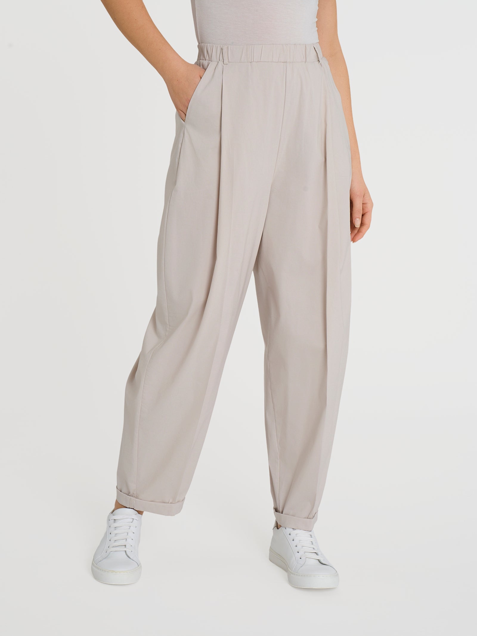 Ragno Super Fresh Carrot pantalone donna champignon leggero