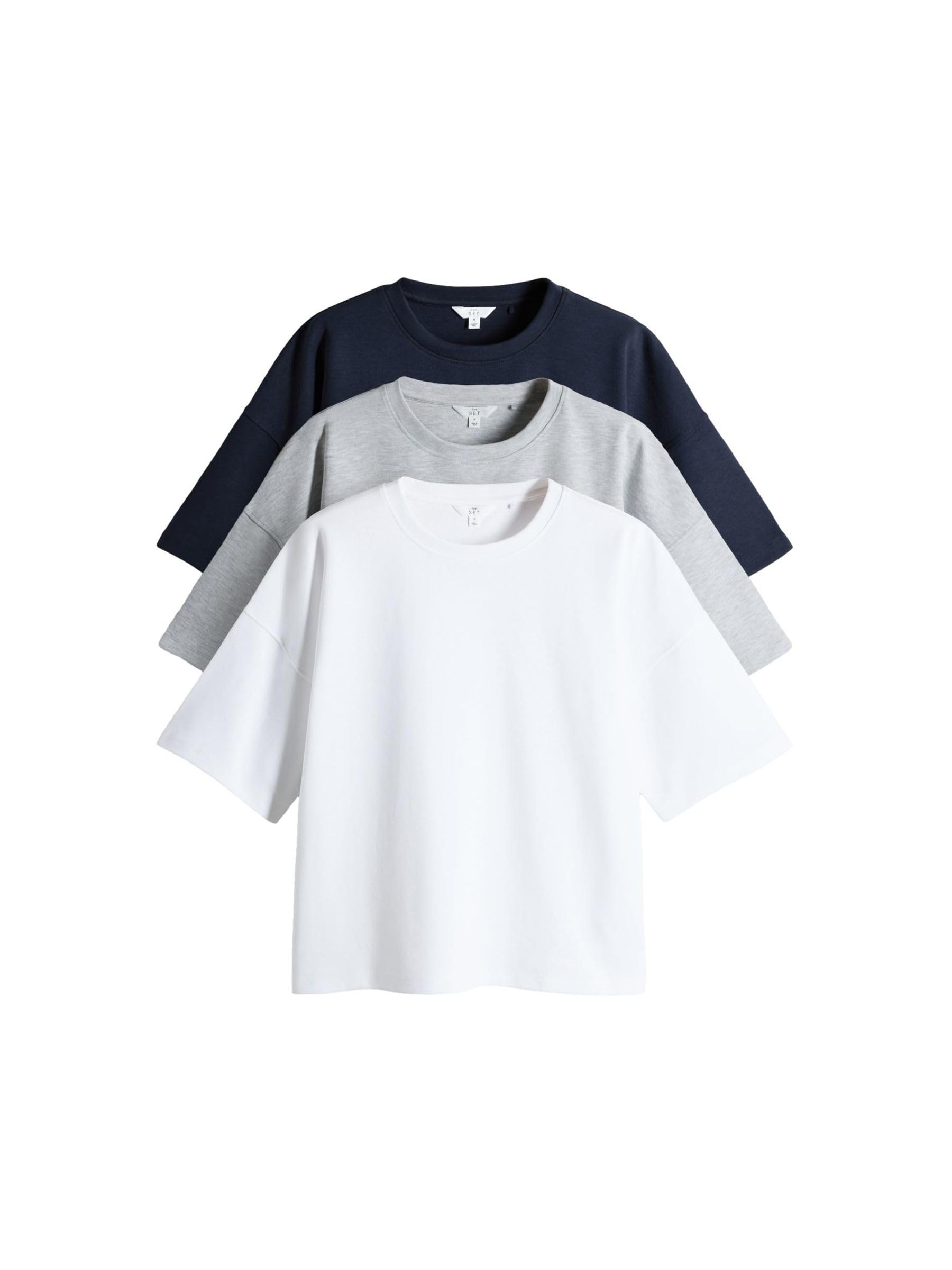 Geo Next The Set T-Shirt Taglio Quadrato Pesante 3 Pezzi Donna