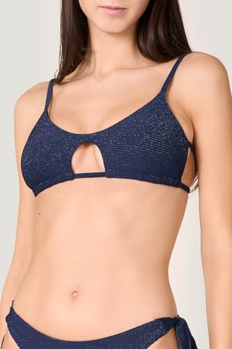 Goldenpoint Costina Lame top bikini cut out a costine