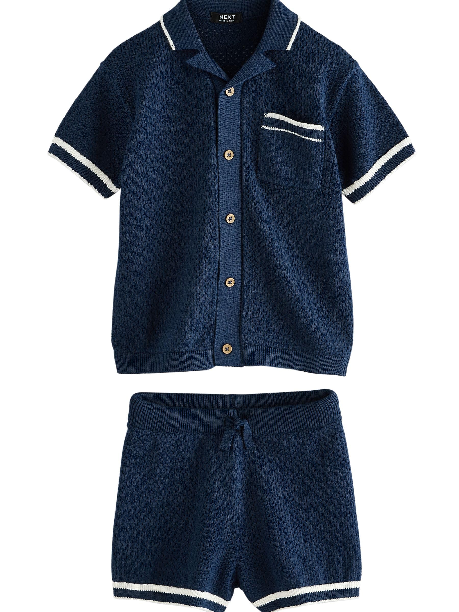 Next completo polo e shorts bimbo maglia taglia 92-98