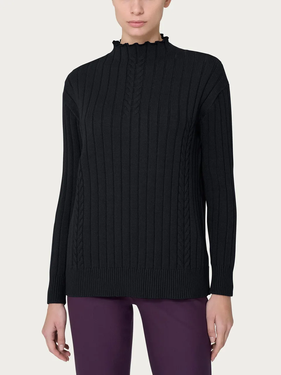 Ragno Super Soft lupetto Nero caldo morbido