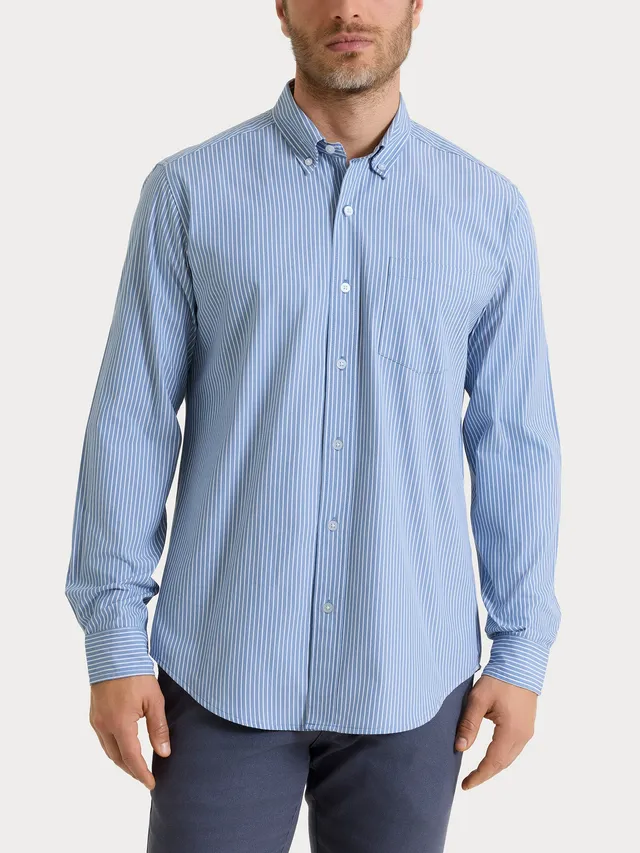 Ragno Oxford Button Down Camicia Azzurra Cotone