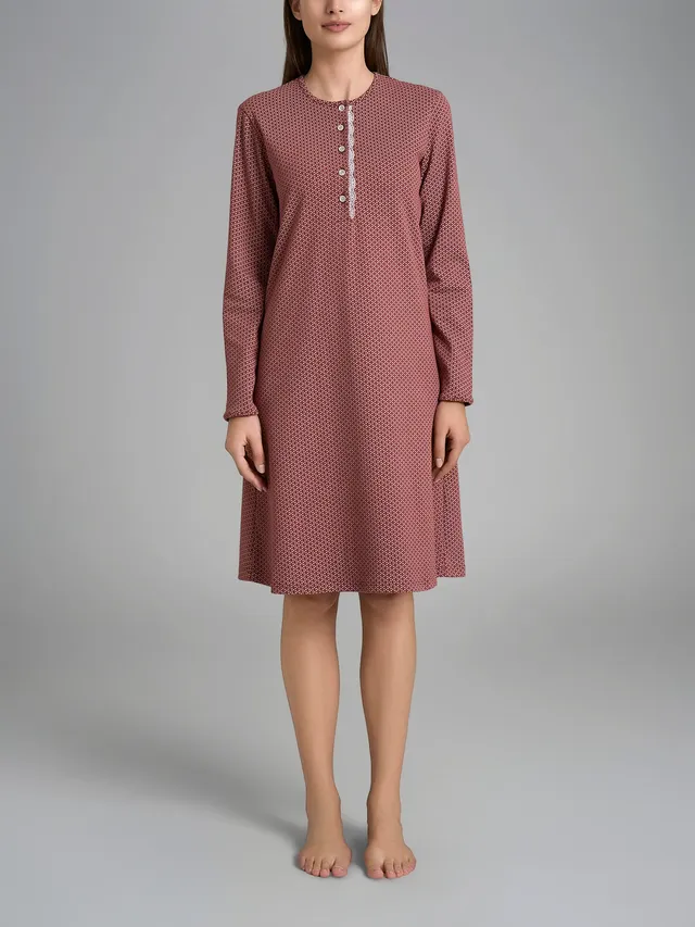 Ragno Sweet Emotion camicia notte pizzo henna cotone