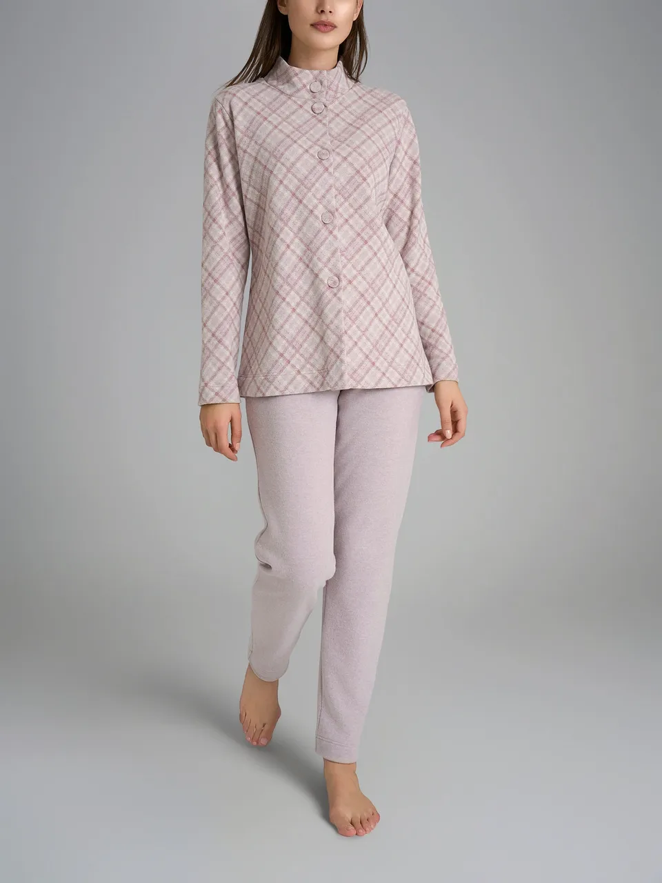 Ragno Sweet Emotion Pigiama Aperto Cotton Eco Pile Fant.Mirtillo caldo