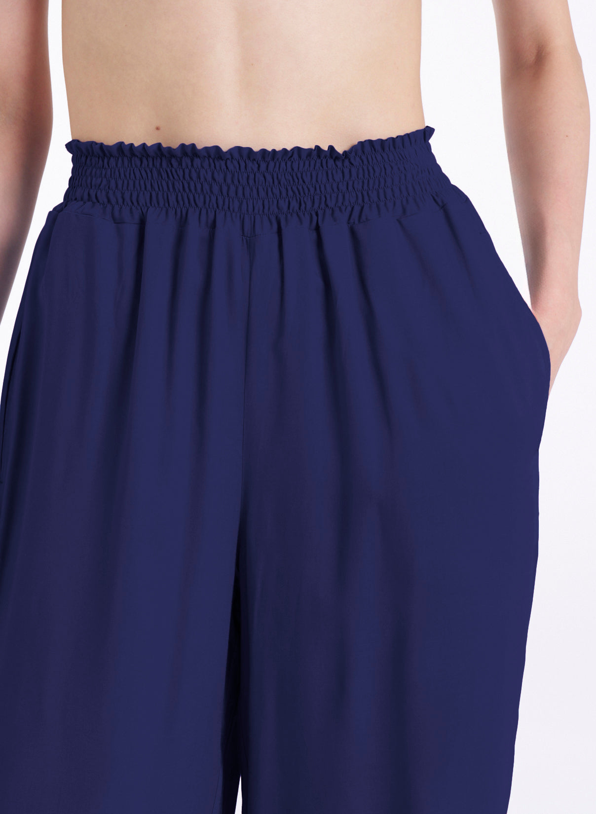 Ragno Beachwear pantalone ampio Ecoseta Copiativo vita smock