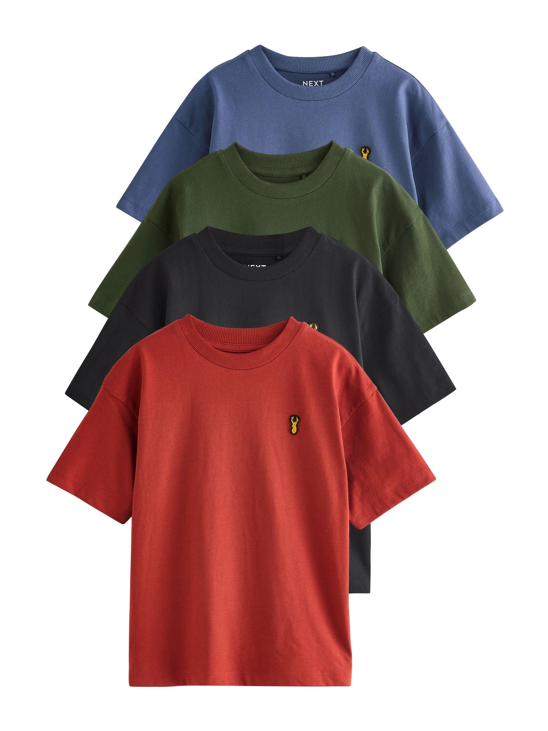 Next Ragazzo 4 T-Shirt Cervo Ricamato 152 comode