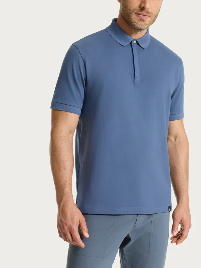 Ragno Cotton Piquet polo uomo blu cotone