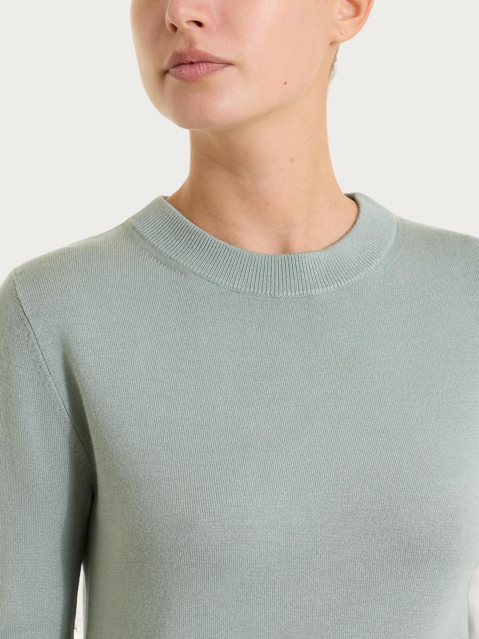 Ragno Four Seasons maglia girocollo verde misto viscosa regular