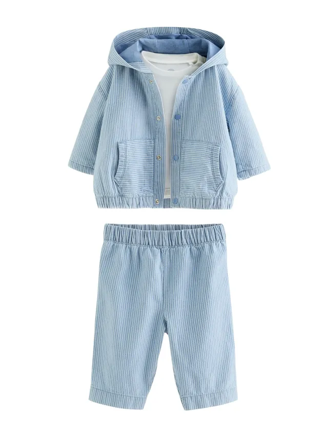 Next completo neonato 3 pezzi camicia top pantaloni morbido